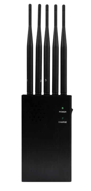 5 Anténní PROFI  přenosná rušička GSM/DCS/4G/3G/GPS/GLONASS/WIFI signálů