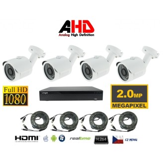 4 kanálový kamerový set 2Mpx 4AHD4