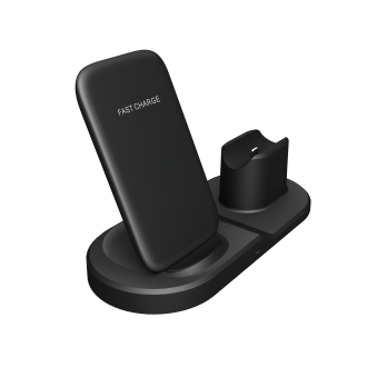 3v1 WiFi kamera v multifunkční bezdrátové nabíječce 15W pro iPhone a AirPods