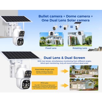 4G venkovní solární otočná kamera ICH-PT70-4G (2MP)