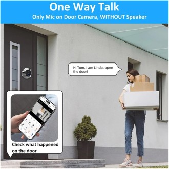 Digitální dveřní kukátko s Wi-Fi kamerou a 4,3" HD displejem PD10-B