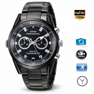 Špionážní hodinky s Full HD kamerou s nočním viděním