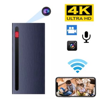 Wi-Fi 4K HD kamera v POWERBANK s nočním viděním a detekcí pohybu