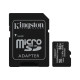 32 GB paměťová Micro SD karta Kingston + Adaptér, CLASS 10