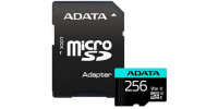 256 GB paměťová Micro SD karta + SD Adaptér, CLASS 10
