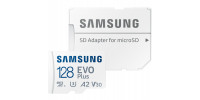 128GB paměťová Micro SD karta Samsung EVO Plus + SD adaptér, CLASS 10